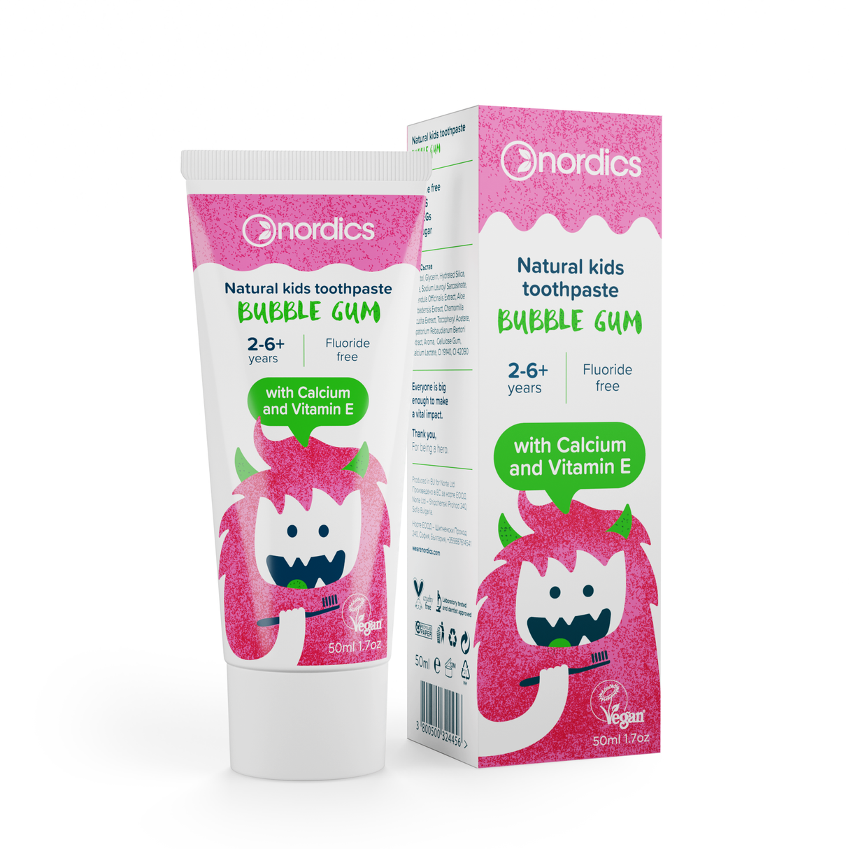 Natural Kids Toothpaste - Bubblegum