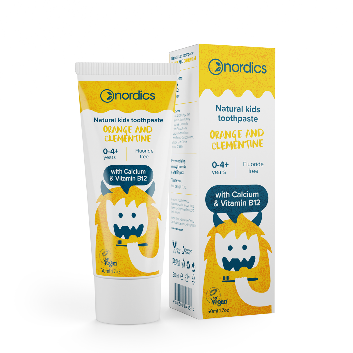 Natural Kids Toothpaste - Orange and Clementine