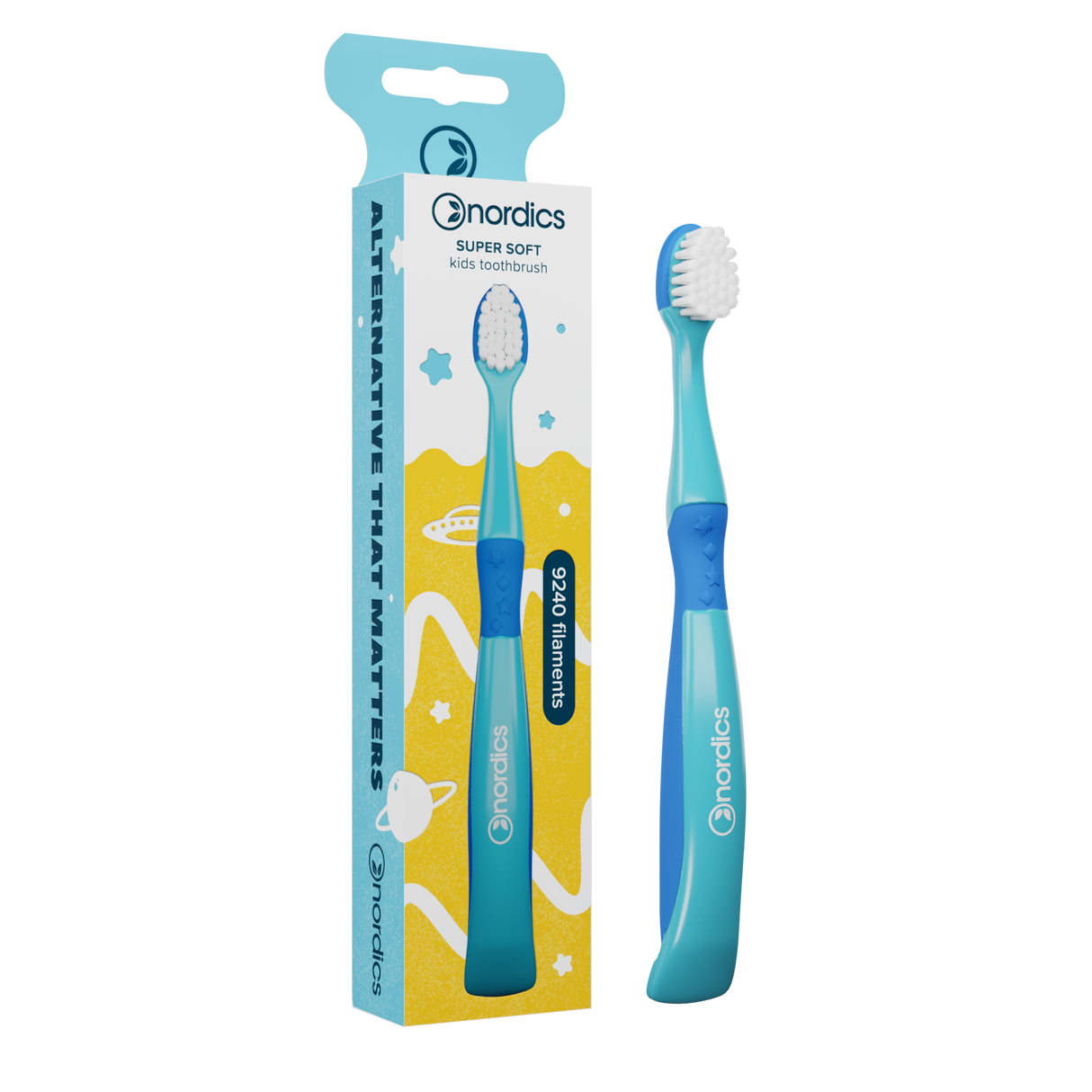 Premium Kids Toothbrush Mermaid Blue SOFT
