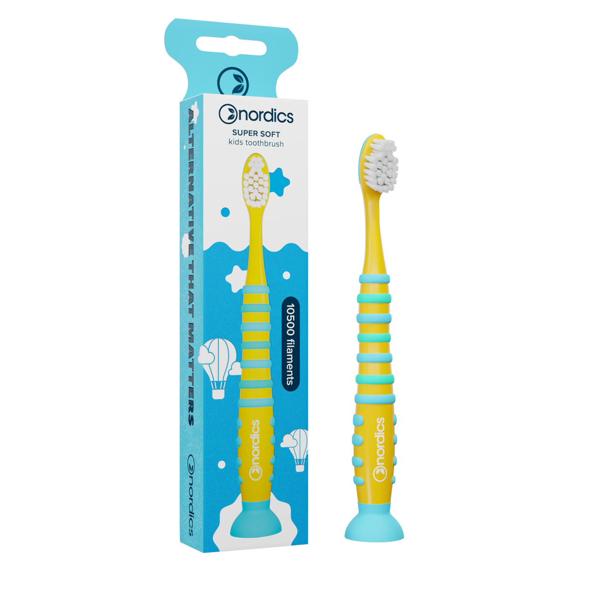 Premium Kids Toothbrush Rocket Yellow SOFT