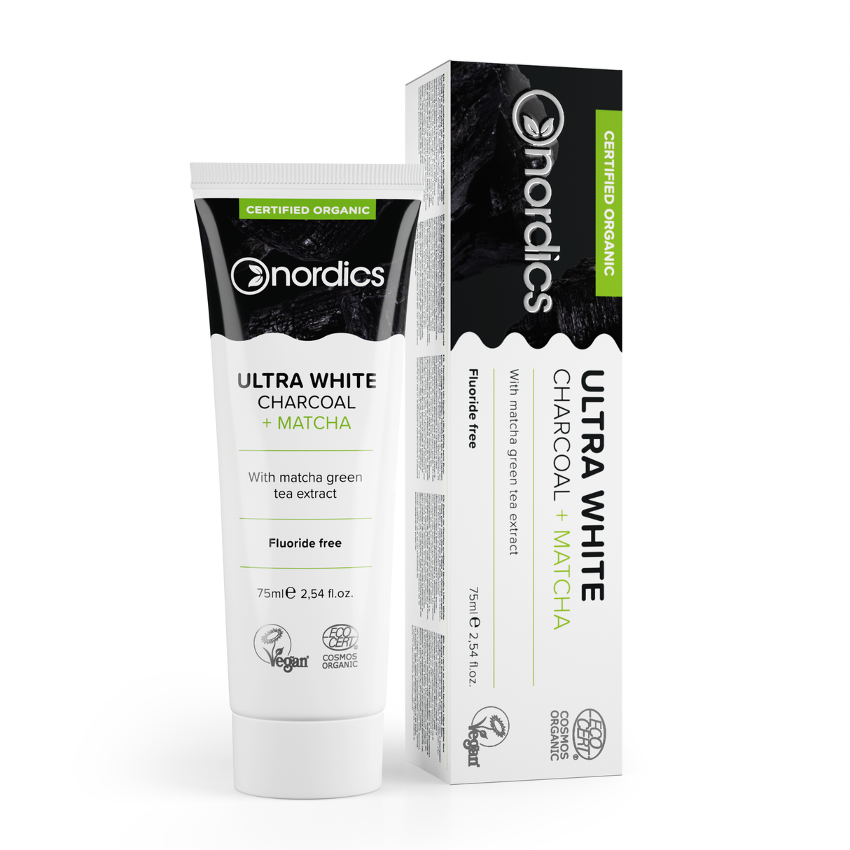 Ultra white Toothpaste - Charcoal + Matcha